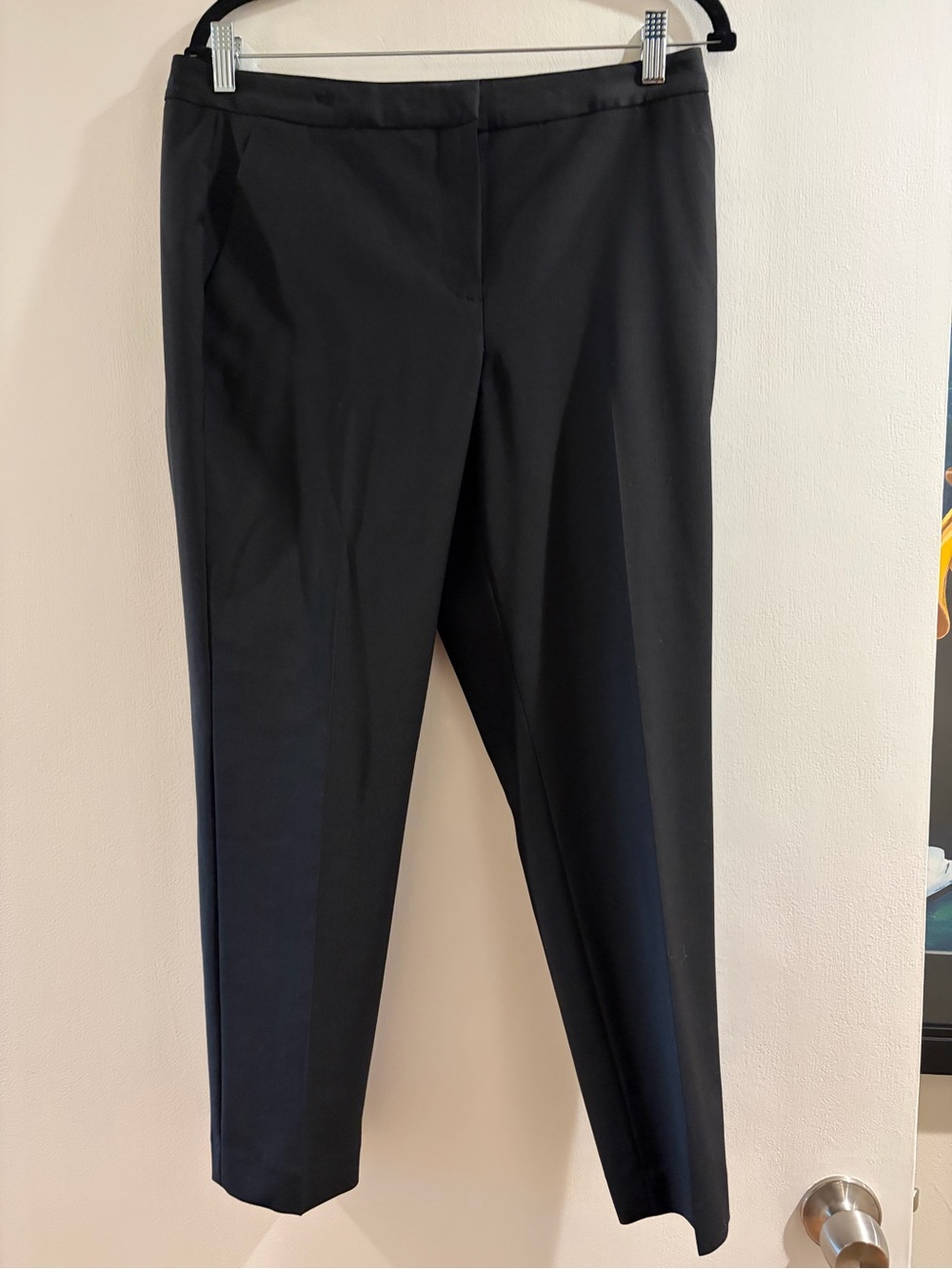 Talbots Black Cropped Straight-Leg Pants